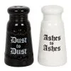 Asche Zu Asche Salz & Pfeffer Set -Halloween ashes to ashes salz und pffer set ashes to ashes salt and pepper shaker halloween homeware gothic homeware 53763 01