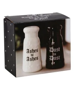 Asche Zu Asche Salz & Pfeffer Set 9 Asche Zu Asche Salz & Pfeffer Set -Halloween ashes to ashes salz und pffer set ashes to ashes salt and pepper shaker halloween homeware gothic homeware 53763 03