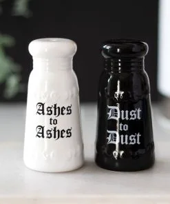 Asche Zu Asche Salz & Pfeffer Set 8 Asche Zu Asche Salz & Pfeffer Set -Halloween ashes to ashes salz und pffer set ashes to ashes salt and pepper shaker halloween homeware gothic homeware 53763 04