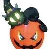 Aufblasbarer Kürbis Mit Hexenkatze 150cm 1 Aufblasbarer Kürbis Mit Hexenkatze 150cm -Halloween aufblasbarer halloween kuerbis mit hexenkatze inflatable halloween pumpkin with witch cat halloween deko 53777 01