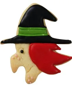 Plätzchenform Hexengesicht 8cm -Halloween austechform halloween hexe plaetzchenform mit halloween motiv weihnachtsplaetzchen form fuer hexen fans 28564 3
