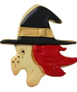 Plätzchenform Hexengesicht 8cm -Halloween austechform halloween hexe plaetzchenform mit halloween motiv weihnachtsplaetzchen form fuer hexen fans 28564 4