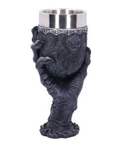 Baphomet Trinkkelch Mit Greifhand -Halloween baphomet kelch mit greifender hand baphomets grasp goblet gothic deko 39511 03