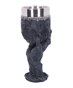 Baphomet Trinkkelch Mit Greifhand -Halloween baphomet kelch mit greifender hand baphomets grasp goblet gothic deko 39511 04
