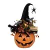 Halloween Kürbis Mit Hexenhut & LED Beleuchtung 56cm -Halloween beleuchteter halloween kuerbis mit elegantem hexenhut light up halloween pumpkin with witch hat 54761 01