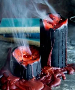 Schwarze Stumpenkerze Mit Vampir Blut 15cm 8 Schwarze Stumpenkerze Mit Vampir Blut 15cm -Halloween blutende schwarze vampir stumpenkerze black vampire pillar candle with blood tears 50663 031
