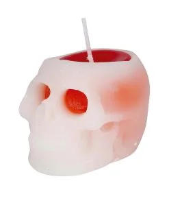 Blutende Totenkopf Kerze 6 Cm 5 Blutende Totenkopf Kerze 6 Cm -Halloween blutende totenkopf kerze 6cm halloween kerze halloween dekoration totenschaedel kerze gothic kerze gothic deko gotich geschenkartikel 53752