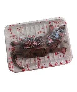 Road Kill Ratte Metzgerteller Deko