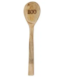 Halloween -Halloween boo holzloeffel und geschirrtuch set halloween boo wooden spoon and dishtowel halloween homeware 54128 2
