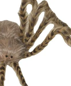 Braune Spinne Mit Haaren Als Halloween Deko 49cm -Halloween braune haarige spinne hallloween deko brown hairy spider halloween decoration halloween spinne 54007 03