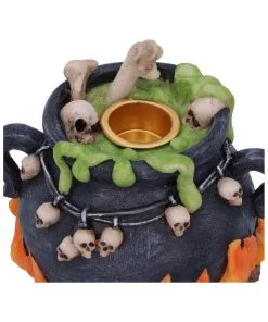 Blubbernder Hexenkessel Räucherkegel & Kerzenhalter 10 Blubbernder Hexenkessel Räucherkegel & Kerzenhalter -Halloween bubbling brew hexenkessel kerzen und raeucherkegel halter halloween und hexendeko 51650 2