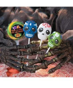 Totenkopf Lutscher "Day Of Dead" 12 St. -Halloween day of dead totenkopf lutscher totenschaedel lutscher halloween lollys 22319 01