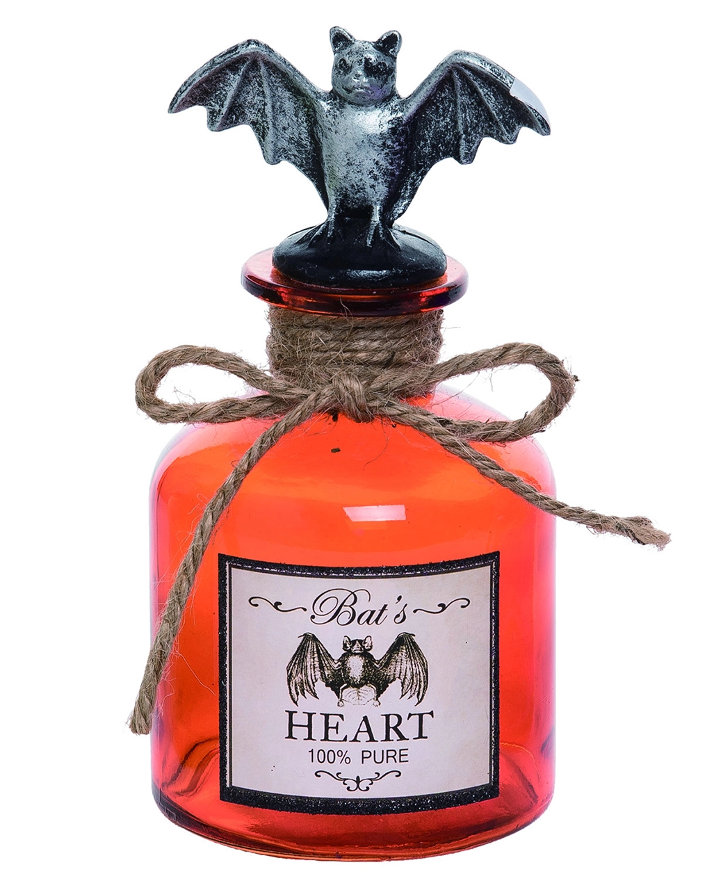 Zaubertrank Glasflasche Fledermaus Herz 3 Zaubertrank Glasflasche Fledermaus Herz