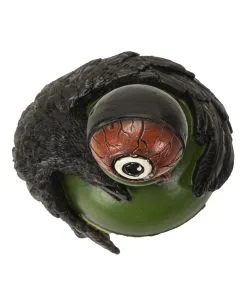 Giftflasche Mit Blutigem Augapfel & Krähe 20cm -Halloween giftflasche mit blutigem auge und schwarzem rabe poision bottle with bloody eyeball and raven gothic deko 54745 03