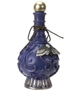 Giftflasche Mit Totenschädel Motte 23cm -Halloween giftflasche mit totenkopf motte poision bottle with skull moth halloween tischdekoration gothic deko 54736 03