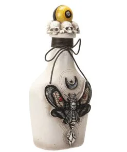 Giftflasche Mit Totenkopf Motte & Auge 25cm -Halloween giftflasche mit totenkopf schwaermer und augapfel poision bottle with skull moth and eyeball 54747 04