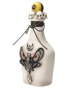 Giftflasche Mit Totenkopf Motte & Auge 25cm -Halloween giftflasche mit totenkopf schwaermer und augapfel poision bottle with skull moth and eyeball 54747 05