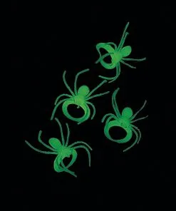 Halloween 24 "UV Licht Leuchtende" Spinnen 144 St