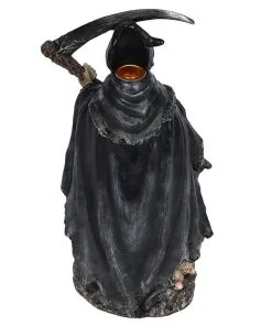 Sensenmann Backflow Räucherkegel Halter Mit LED -Halloween grim reaper backflow raeucherkegel halter mit licht grim reaper backflow incense burner with light 50660 03
