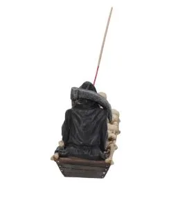 Sensenmann Mit Fähre Räucherstäbchenhalter -Halloween grim reaper faehrmann raeucherstaebchenhalter grim reaper ferryman insence holder gothic deko 39254 05