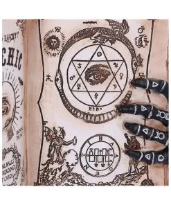 Hellseher Zauberbuch Deko 25,8cm -Halloween grimoire hexenbuch deko psychic compendium deco halloween tischdekoration 51062 06