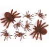 Deko Taranteln Braun 8 St. -Halloween haarige braune spinnen 8 st halloween dekoration spinnen zum dekorieren 28423