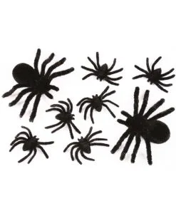 Deko Taranteln Schwarz 8 St.