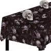 Tischdecke Halloween Friedhof 1 Tischdecke Halloween Friedhof -Halloween halloween friedhof tischdecke halloween graveyard tablecloth totenkopf tischdecke leichenteile halloween deko 53181