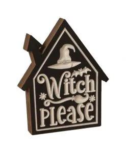 "Witch Please" Halloween Aufsteller 20cm
