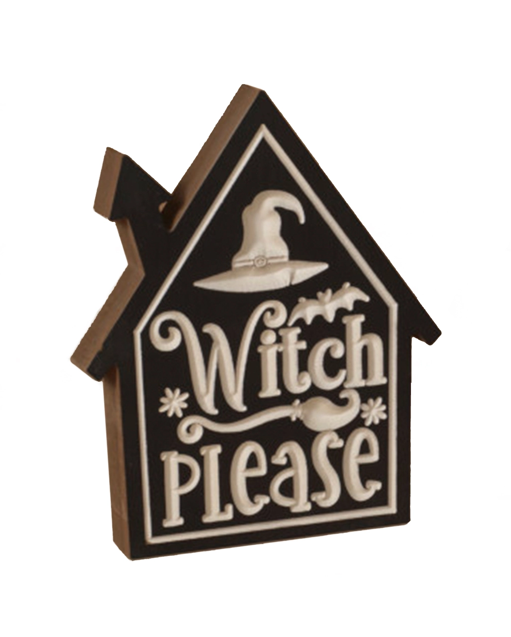 "Witch Please" Halloween Aufsteller 20cm 3 "Witch Please" Halloween Aufsteller 20cm