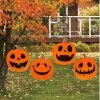 Halloween Kürbis Gesichter Gartenstecker 4 St. -Halloween halloween jack o lantern kuerbis gartenstecker halloween jack o lantern yard sticks halloween deko 53667 01