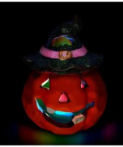 Halloween Kürbis Keramik Mit LED 12x9cm 8 Halloween Kürbis Keramik Mit LED 12x9cm -Halloween halloween keramik kuerbis mit led ceramic halloween pumpkin w led halloween deko 51733 03