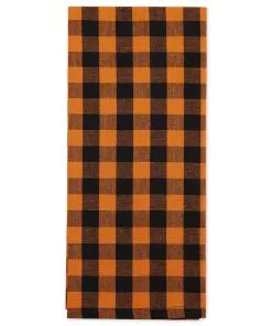 Kürbis Motiv Holzlöffel & Geschirrtuch Set -Halloween halloween kuerbis holzloeffel und geschirrtuch set halloween dishtowel and wooden spoon halloween deko und halloween homeware 54127 3