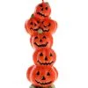 Jack O Lantern Kürbis Kerze 19 Cm -Halloween halloween kuerbis kerze jack o lantern kuerbis kerze halloween pumpkin pillar candle 39314 01