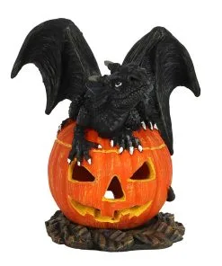 Jack O Lantern Kürbis Mit Drache Räucherkegelhalter