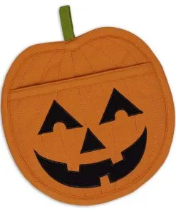 Topflappen Halloween Kürbis