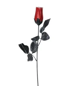Dunkelrote Kunstrose -Halloween halloween rose im gothic style schwarze rose halloween tischdekoration 22252