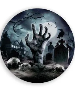 Halloween Pappteller Zombie Friedhof 6 St.