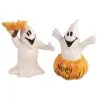 Happy Halloween Kürbisgeist Salz & Pfefferstreuer -Halloween happy halloween geister salz und pfefferstreuer halloween wohnungsdeko und homeware halloween ghost salt pepper set 54642