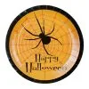Spinnen Pappteller Happy Halloween 8 St. -Halloween happy halloween pappteller partyteller partygeschirr halloween geschirr halloween paper plates 26667