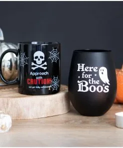 Here For The Boos Cocktail Glas -Halloween here for the boos halloween cocktail glas halloween homeware halloween geschirr 53395 04