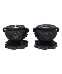 Hexenkessel Mit Efeu Kerzenhalter 2er Set 11 Hexenkessel Mit Efeu Kerzenhalter 2er Set -Halloween hexenkessel mit efeu teelichthalter 2er set witches cauldron with ivy candle holder halloween tischdeko 51064 03