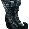 Hexenstiefel Trockenvase -Halloween hexenschuh deko gefaess web witch boot container hexenstiefel halloween dekoration 53039