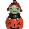 Johanna Parker Peek-A-Boo Kunststein Hexen Figur -Halloween johanna parker hexe peek a boo dekofigur johanna parker witch peek a boo hexenfigur halloween 52985