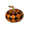 Halloween Kürbis Orange-schwarz Kariert -Halloween karierter halloween kuerbis orange schwarz checkered halloween pumpkin orange black 54660