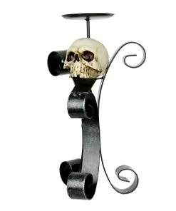 Kerzenhalter Mit Totenschädel
