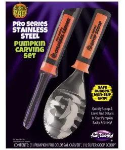 2-tlg. Kürbis Schnitzset