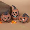 LED Modriger Halloween Kürbis 10cm -Halloween leuchtender kunststein halloween kuerbis 10cm lighted resin halloween pumpkin halloween kuerbis deko 54180