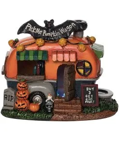 Pick Me Pumpkin Wagen Leuchtend 13cm