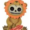 Furrybones Figur - Löwe Klein -Halloween loewe furrybones figur skelett figur skelett deko lion furrybones figurine 37121 01